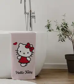Hello Kitty lasten kylpypyyhe 70x140 cm pinkki - 6
