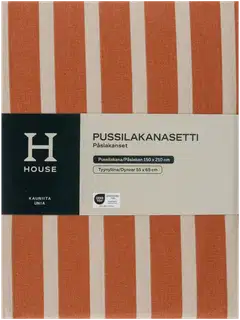 House pussilakanasetti Stripe 150x210 cm ruskea/ beige - 3
