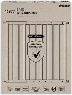Reer turvaportti esteetön, puinen 65,5–106 cm - 2