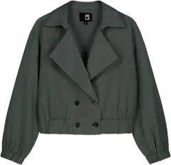 WKLY. naisten lyhyt ruutujakku 127177 - Brown check - 1