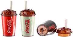 Coca-Cola teroitin pyyhekumi pillillä displayssa - 2