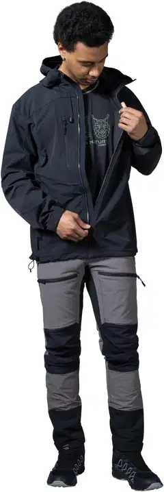 Luode12 miesten retkeily- ja ulkoiluhousut 204L112653 - dark dull gray - 12