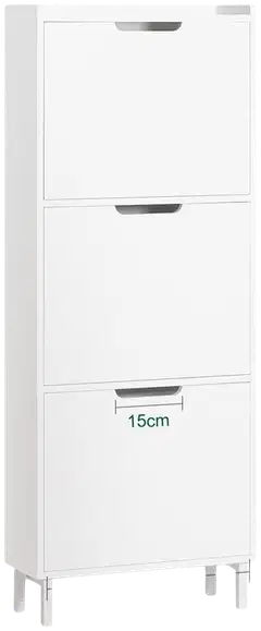 SoBuy kenkäkaappi valkoinen FSR151-H-W - 2