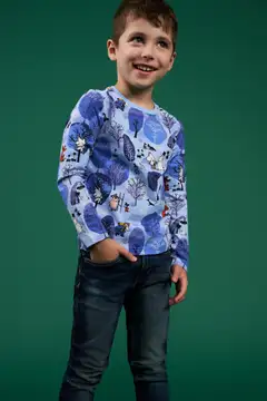 Martinex Muumi lasten paita Kiipeilijä 590261 - SININEN - 4