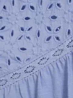 Margaux Riviera naisten pitsisomisteinen trikootoppi CG-116 - Lt.blue - 5