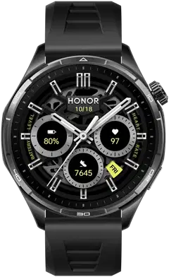 HONOR Watch 6 32MB+4GB -älykello, musta silikoniranneke - 3