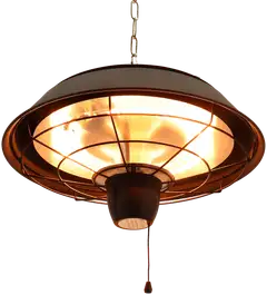 HORTUS Terassilämmitin ripustettava 1500 W, HA, Ø42 cm, musta - 3