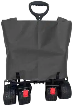 Fornorth puutarhakärry 115x61x105cm 100kg, musta - 6