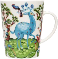 Iittala Satumetsä keväänvihreä-taivaansininen 0,4L muki - 1