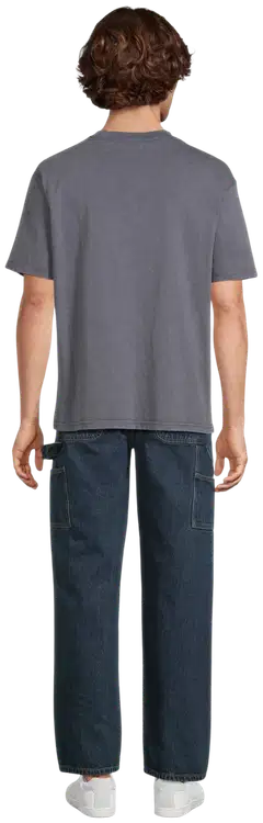 WKLY. miesten t-paita acid wash 195W482501 - d.grey washed - 3