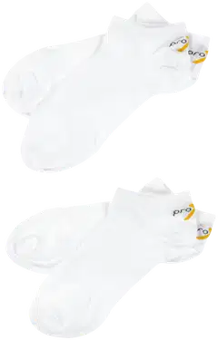 Pro-X unisex treenisukat 2P low cut - Valkoinen - 3