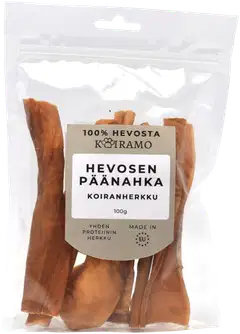 Hevosen päänahka koiranherkku pureskeluun 100g Koiramo - 1