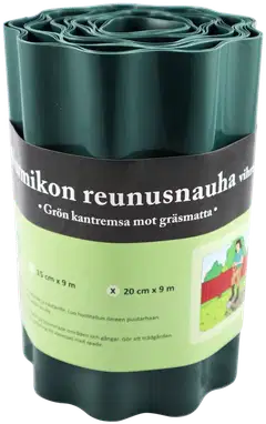 Nurmikon reunusnauha 20 cm x 9 m vihreä - 1