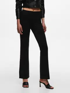 JDY naisten neulehousut Jdypretty Flare - Black - 4