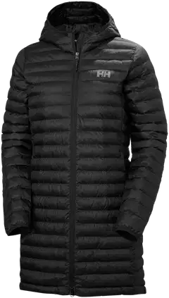 Helly Hansen naisten pitkä kevytvanutakki Sirdal Long Hooded Insulator 63503 - Black - 1