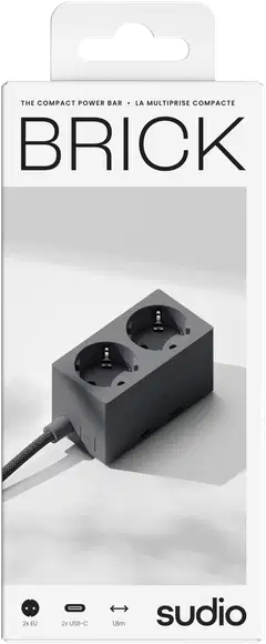 Sudio brick virta-asema, musta - 3