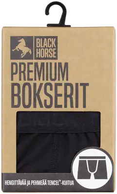 Black Horse Tencel bokserit - BLACK - 3