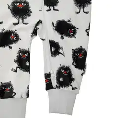 Muumi vauvojen veluuripyjama Pirteä 592633 - vaaleanharmaa - 3