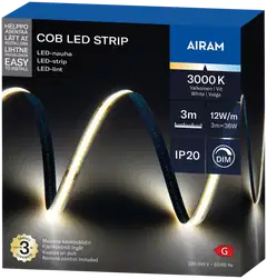Airam COB LED Strip Led-nauha 24V IP20 830 3m - 3