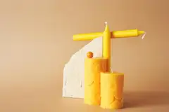 Marimekko Unikko keltainen pöytäkynttilä 1kpl/6,5x10cm - 3