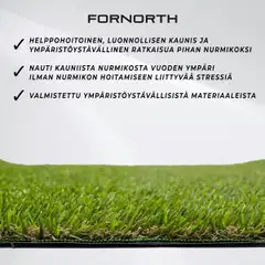 Fornorth tekonurmi original 15mm, 2mx10m rulla - 6