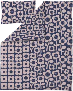 Finlayson lasten pussilakanasetti Kukkariemu 120X160+40X60t.sin-rosa - 1