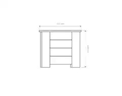 Kukkalaatikko nelikulma, luonnon ruskea, 43x49x49cm - 3