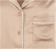 Actuelle naisten satiinipyjama 212A042625 - Warm taupe - 3