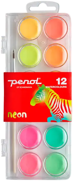 Penol vesivärit Neon 12 väriä - 1