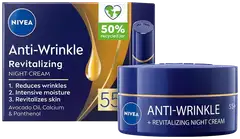 NIVEA 50ml Anti-Wrinkle Revitalizing Night Cream 55+ -yövoide - 3