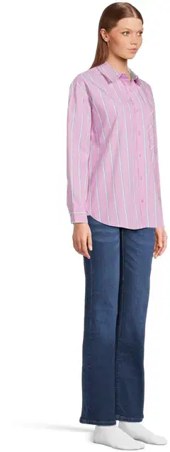 WKLY. naisten raidallinen paitapusero 228W000605 - pink stripe - 4