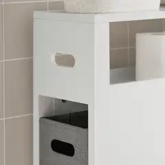 SoBuy kylpyhuonekaappi valkoinen BZR83-W - 6