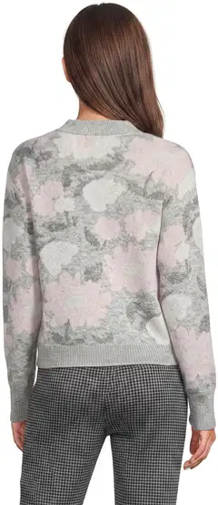 WKLY. naisten neuletakki villasekoite 213W362689 - intarsia - 4