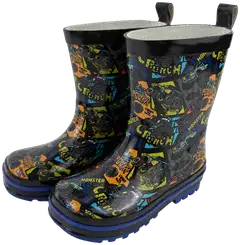 Ciraf lasten kumisaappaat Monster Power RB - Black/blue - 1
