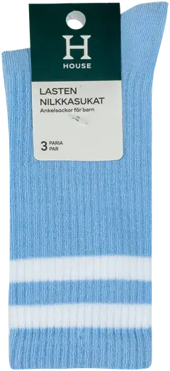 House lasten tennissukat 234H250326 3-pack - Light Blue - 2