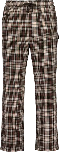 Reino&Aino miesten flanellipyjama - BROWN - 3