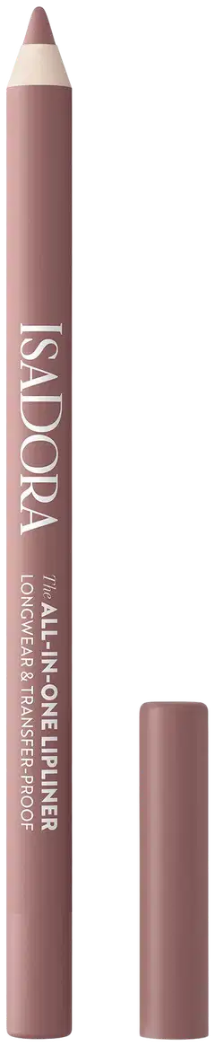 Isadora All-in-One Lipliner huultenrajauskynä 01 Bare Beige 1,2 g - Bare Beige - 1