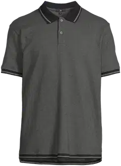 House miesten lyhythihainen pikeepaita struktuuritrikoota 195H292602 - Black - 2