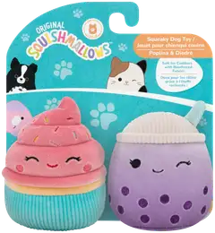 Squishmallows pehmolelu Squeaky tuplapakkaus 9 cm, erilaisia - 9