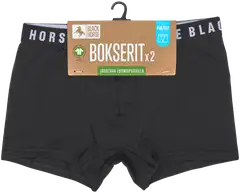 Black Horse lasten bokserit 2-pack J008 - BLACK - 2