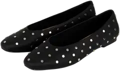 TEX naisten niittiballerinat I989725 - BLACK 1 - 1
