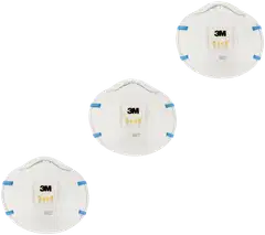 3M™ Cool Flow™ hiukkassuojain 8822, FFP2, venttiili, 3 kpl/pakkaus - 5