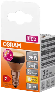 Osram LED-lamppu Flat 3,5W 2700K 270lm E14 3-Step Dim - 3