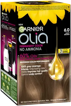 Garnier Olia 6.0 Light Brown kestoväri 174ml - 9
