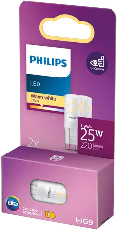 Philips LED lamppu G9 1.9W 2700K 220LM  2kpl - 3