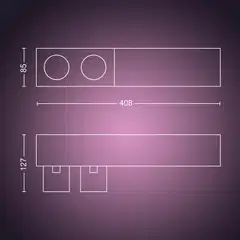 Philips Hue Centris -kattovalaisin kahdella kohdevalolla 11W 2000-6500K 1630LM musta - 3