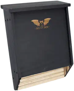 WildYard Big Bat Box lepakkopönttö, 2 kammiota, setripuu, musta - 1