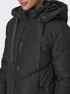 JDY naisten hupullinen toppatakki Jdyskylar - BLACK - 7