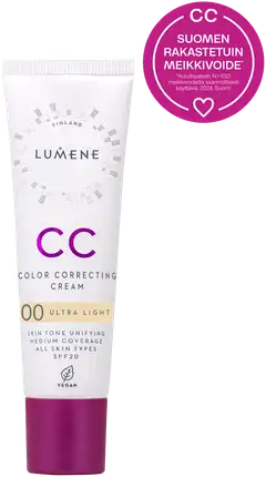 Lumene CC Color Correcting Meikkivoide SK20 00 Ultra Light 30 ml - 1