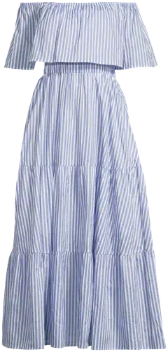 Margaux Riviera naisten mekko HYP-007 - BLUE & WHITE STRIPE - 2